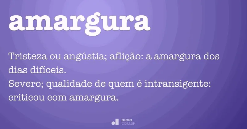 amargura-significado