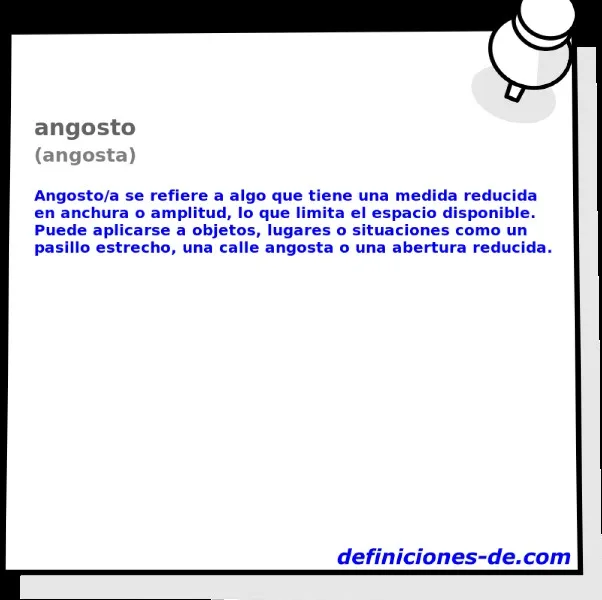 angosta-significado