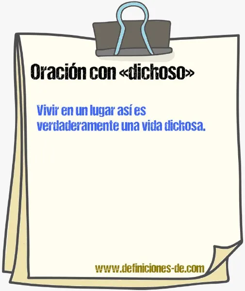 dichoso-definicion
