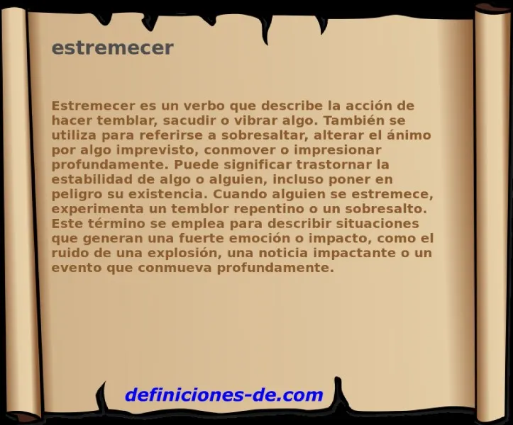 estremecer-significado