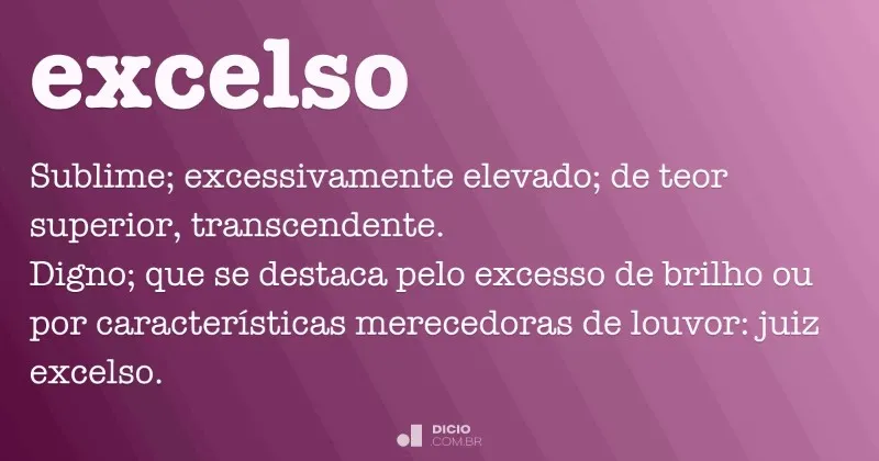 excelso-significado