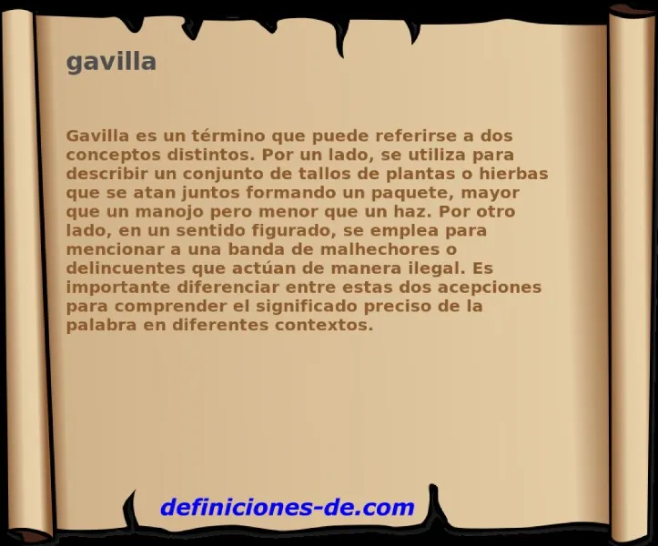 gavilla-significado
