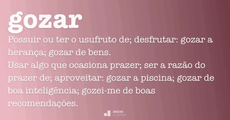 gozar-definicion