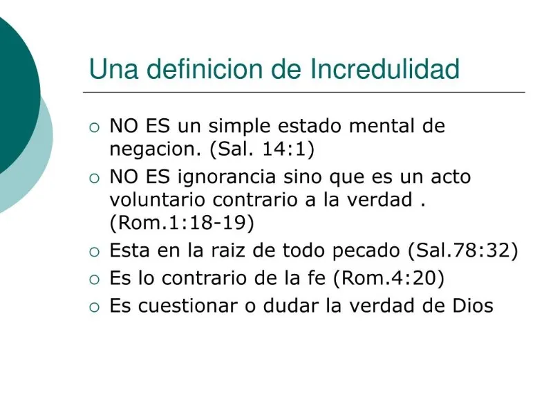 incredulidad-definicion