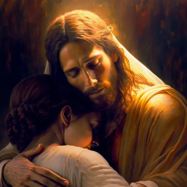 jesus-abraza-a-una-mujer