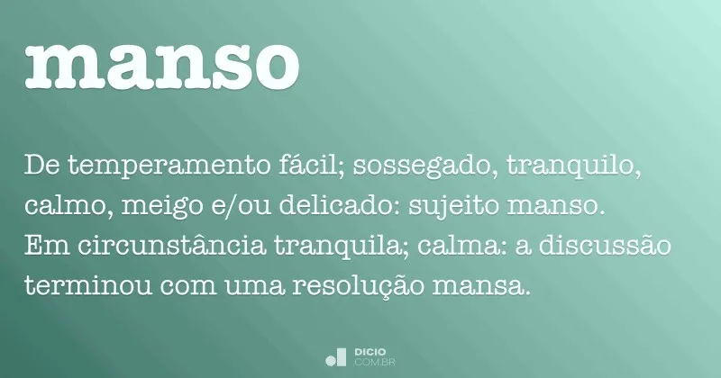 manso-significado