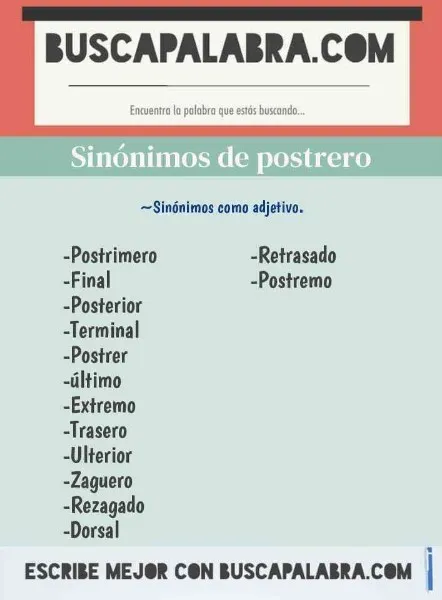 postrero-significado