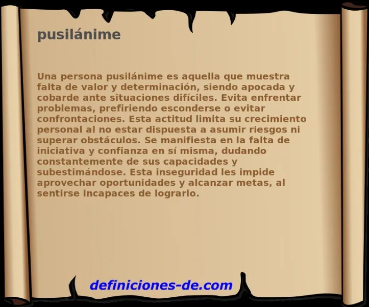 pusilanime-definicion