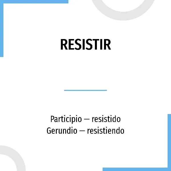 resistirse-significado