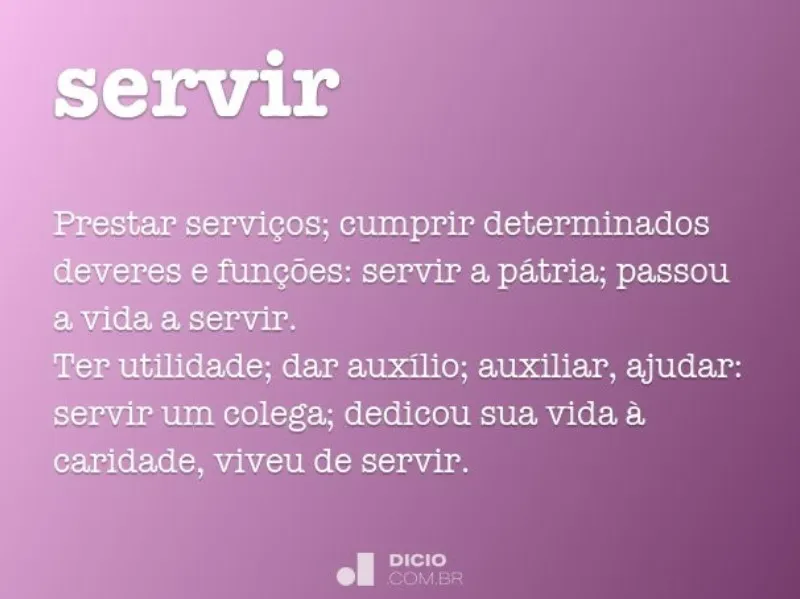 servir-significado