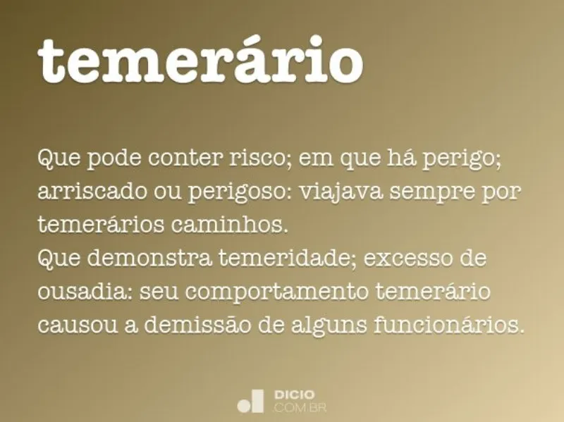 temerario-significado