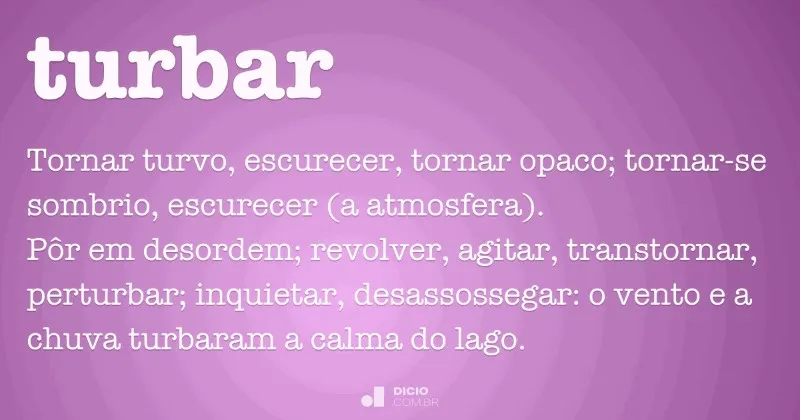 turbar-significado