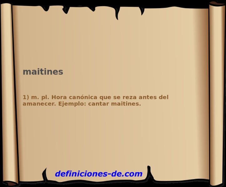 maitines-significado