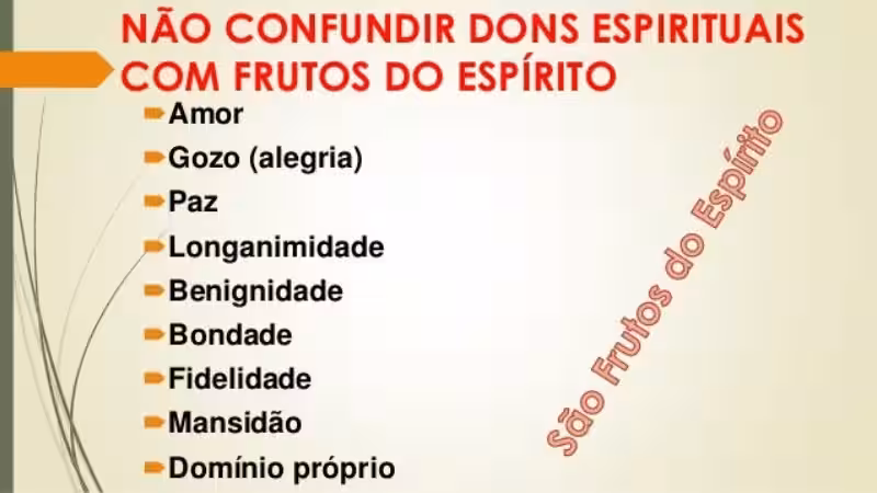 Dons e Frutos do Espírito Santo: Uma Jornada de Crescimento Espiritual
