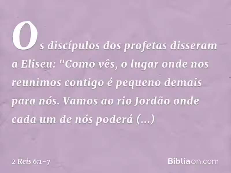 Explorando o Milagre do Machado: Um Esboço de Pregação em 2 Reis 6:1-7