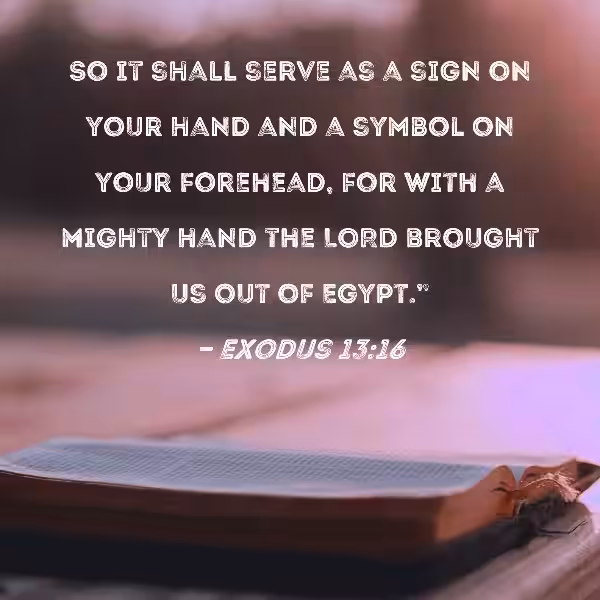 Exodus 13:16: A Divine Blueprint for Remembering