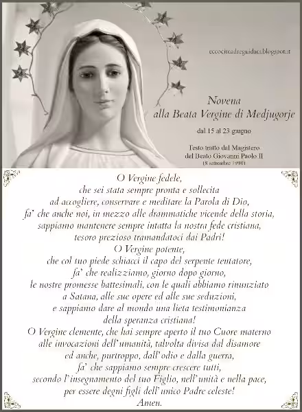 Novena Regina della Pace Medjugorje: Un Percorso di Preghiera per la Pace Interiore ed Esteriore