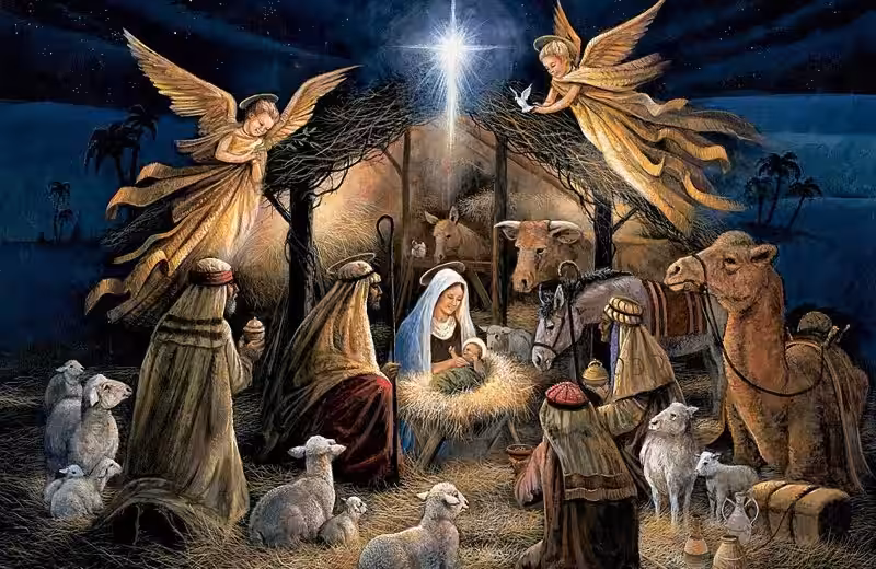 jesusbarnet-leverer-gaver-pa-julaften